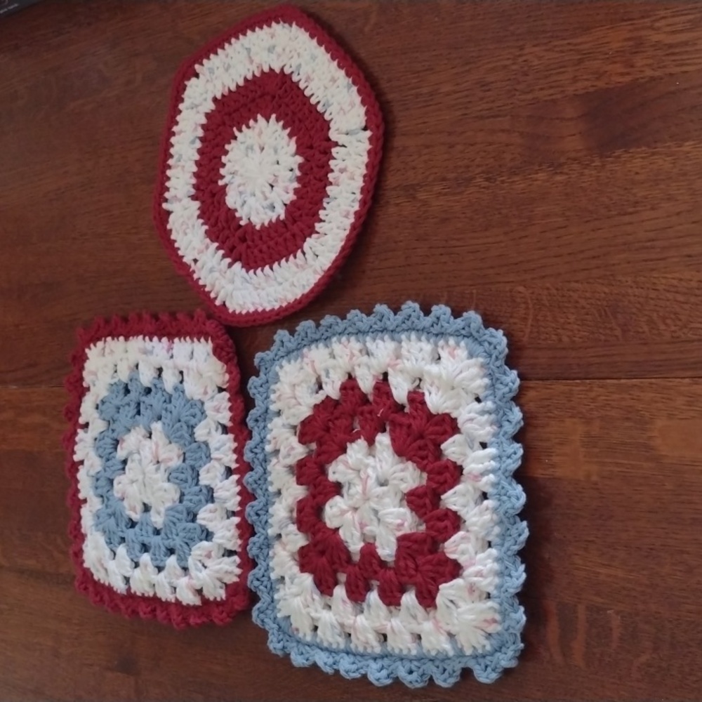 Crochet Hot Pads Pot Holders Handmade b530